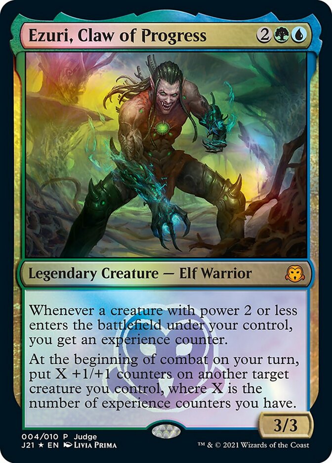 Ezuri, Claw of Progress [Judge Gift Cards 2021] MTG Single Magic: The Gathering | Red Claw Gaming