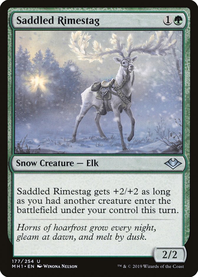 Saddled Rimestag [Modern Horizons] MTG Single Magic: The Gathering | Red Claw Gaming