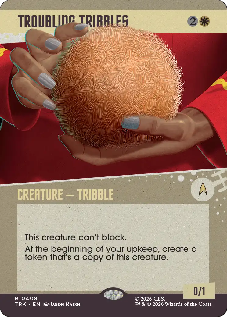 Troubling Tribbles (Showcase) [Star Trek] MTG Single Magic: The Gathering | Red Claw Gaming