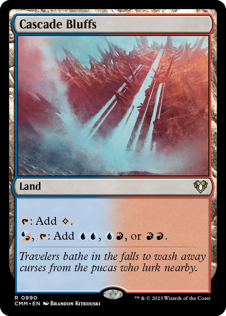 Cascade Bluffs [Commander Masters] MTG Single Magic: The Gathering | Red Claw Gaming