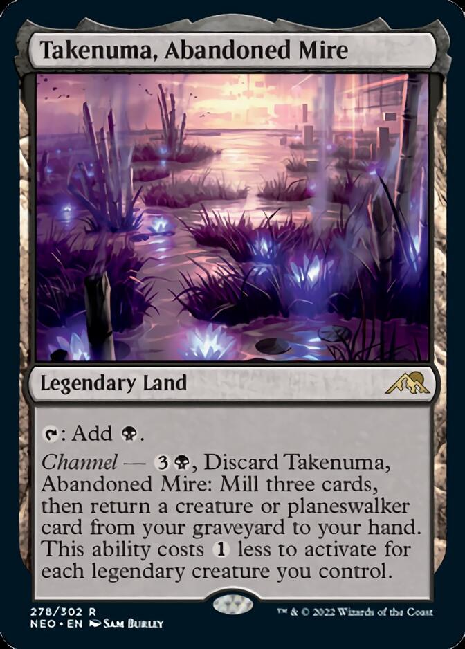 Takenuma, Abandoned Mire [Kamigawa: Neon Dynasty] MTG Single Magic: The Gathering    | Red Claw Gaming