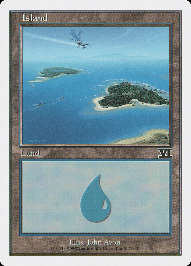 Island (337) [Classic Sixth Edition] MTG Single Magic: The Gathering | Red Claw Gaming