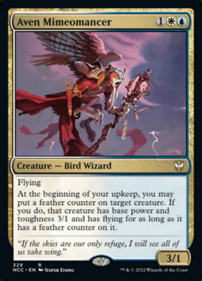 Aven Mimeomancer [Streets of New Capenna Commander] MTG Single Magic: The Gathering | Red Claw Gaming