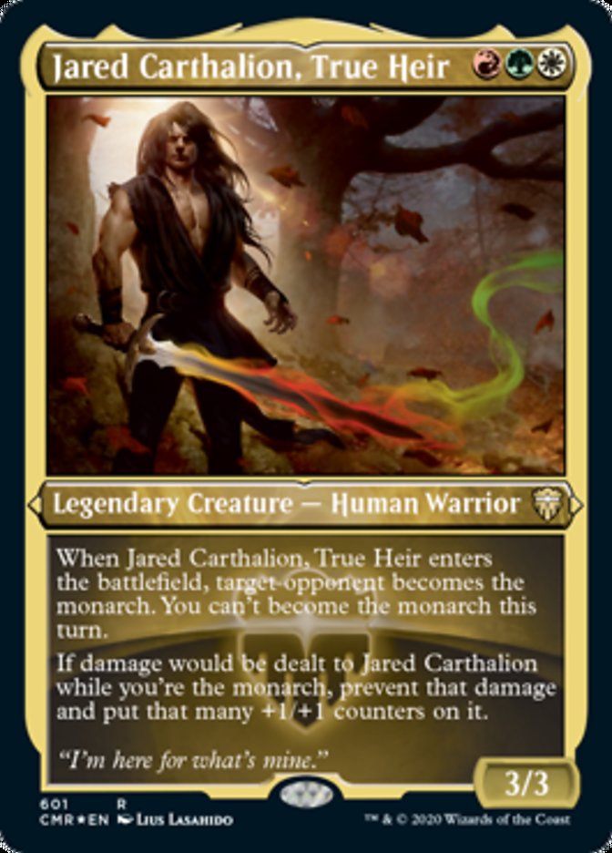 Jared Carthalion, True Heir (Etched) [Commander Legends] MTG Single Magic: The Gathering | Red Claw Gaming