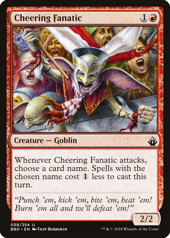 Cheering Fanatic [Battlebond] MTG Single Magic: The Gathering | Red Claw Gaming