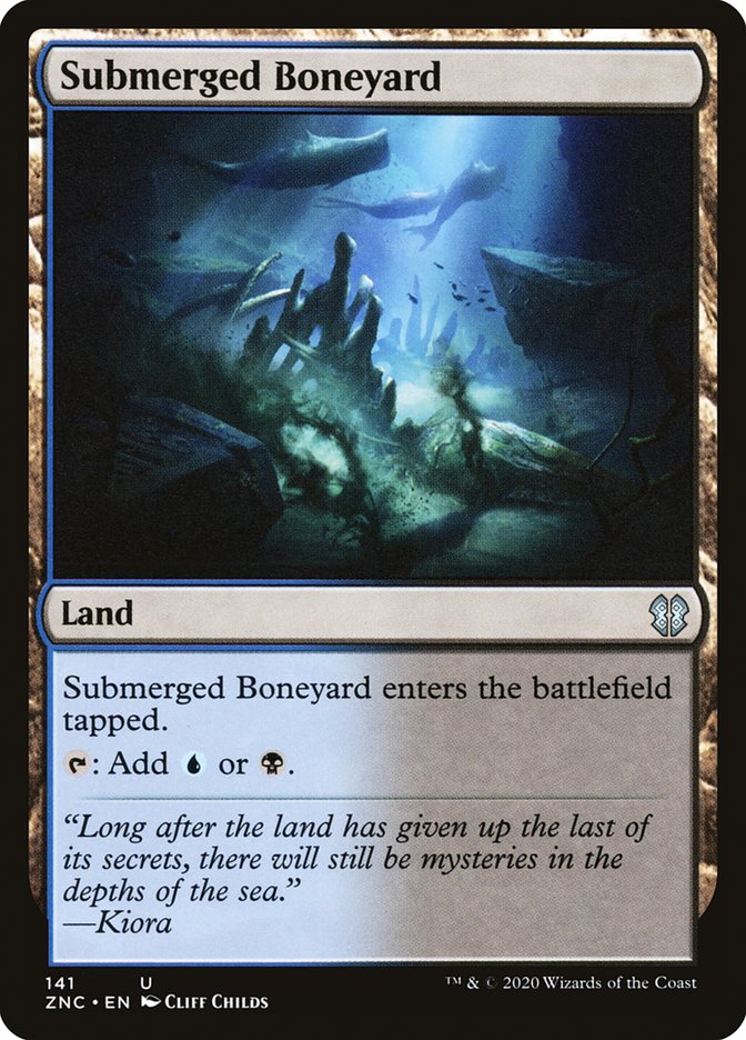 Submerged Boneyard [Zendikar Rising Commander] MTG Single Magic: The Gathering | Red Claw Gaming