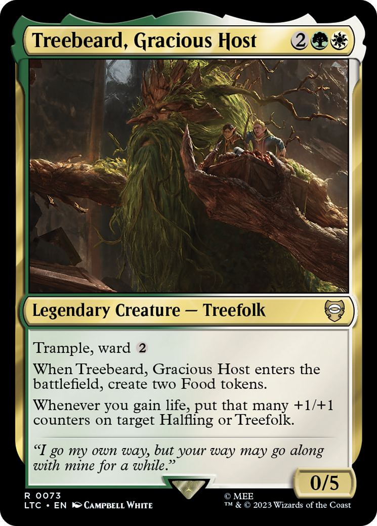 Treebeard, Gracious Host [The Lord of the Rings: Tales of Middle-Earth Commander] MTG Single Magic: The Gathering | Red Claw Gaming