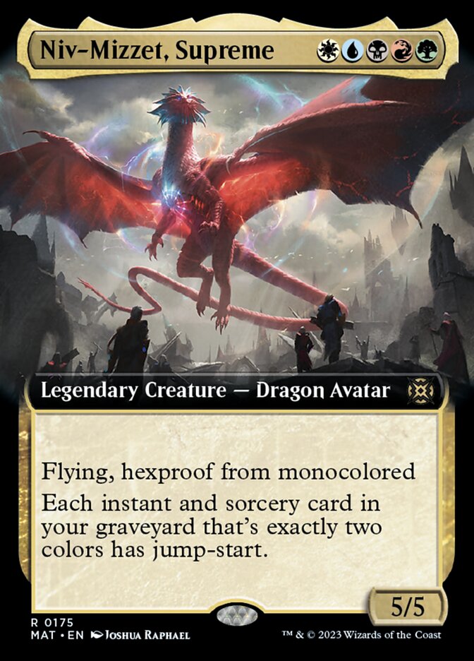 Niv-Mizzet, Supreme (Extended Art) [March of the Machine: The Aftermath] MTG Single Magic: The Gathering | Red Claw Gaming
