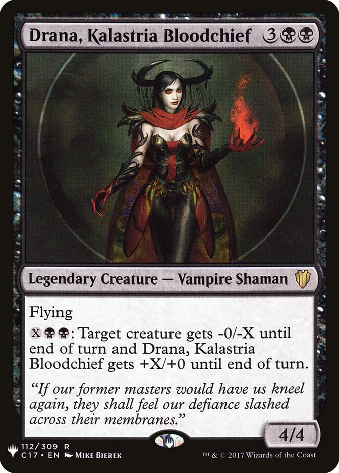 Drana, Kalastria Bloodchief [The List] MTG Single Magic: The Gathering | Red Claw Gaming