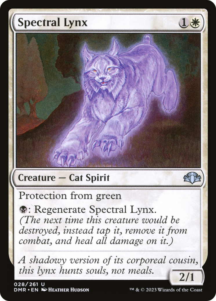 Spectral Lynx [Dominaria Remastered] MTG Single Magic: The Gathering | Red Claw Gaming
