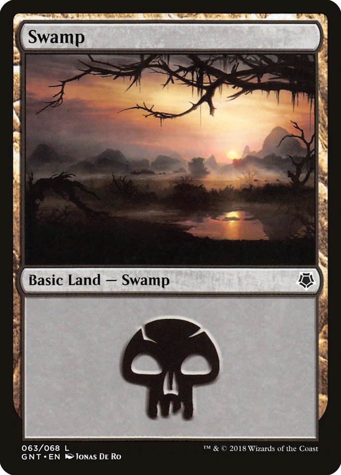 Swamp (63) [Game Night 2018] MTG Single Magic: The Gathering | Red Claw Gaming