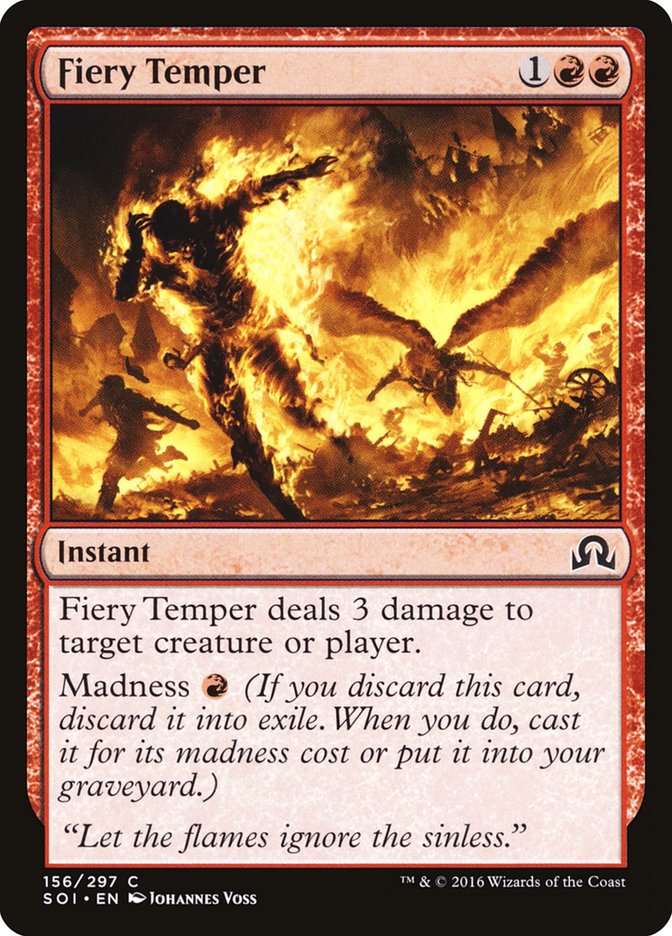 Fiery Temper [Shadows over Innistrad] MTG Single Magic: The Gathering | Red Claw Gaming