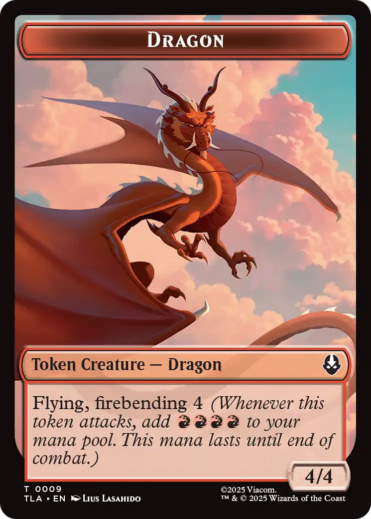 Dragon // Food (0019) Double-Sided Token [Avatar: The Last Airbender Tokens] MTG Single Magic: The Gathering | Red Claw Gaming