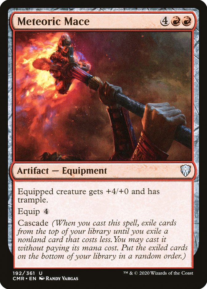 Meteoric Mace [Commander Legends] MTG Single Magic: The Gathering | Red Claw Gaming