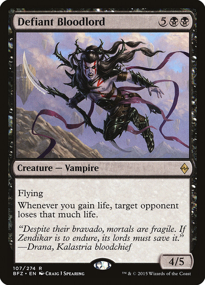 Defiant Bloodlord [Battle for Zendikar] MTG Single Magic: The Gathering | Red Claw Gaming