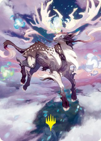 Hinata, Dawn-Crowned Art Card (Gold-Stamped Signature) [Kamigawa: Neon Dynasty Art Series] MTG Single Magic: The Gathering | Red Claw Gaming