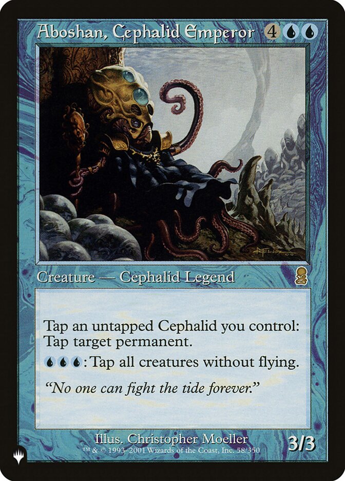 Aboshan, Cephalid Emperor [The List] MTG Single Magic: The Gathering    | Red Claw Gaming