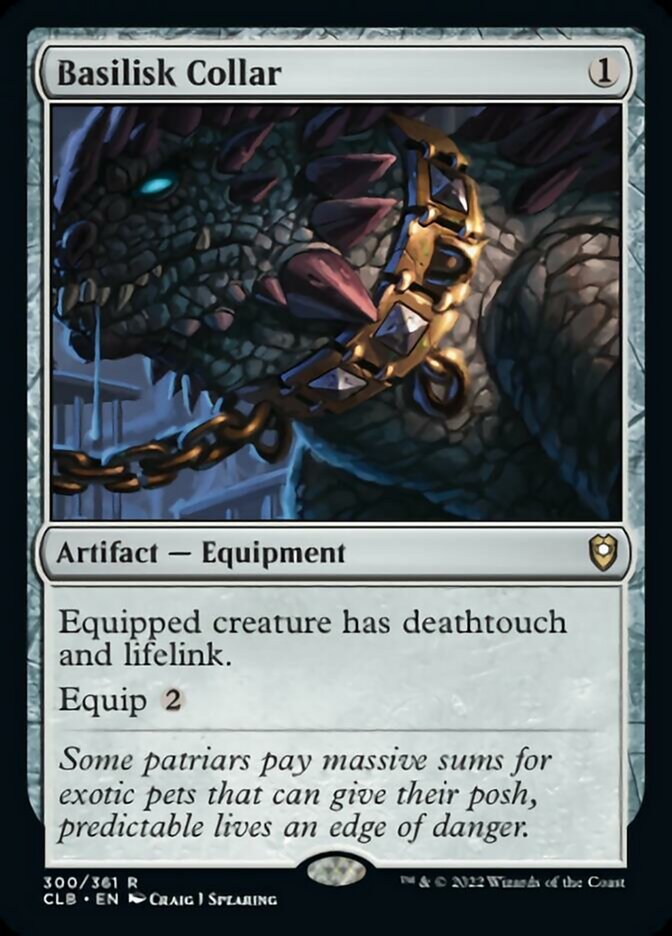 Basilisk Collar [Commander Legends: Battle for Baldur's Gate] MTG Single Magic: The Gathering | Red Claw Gaming