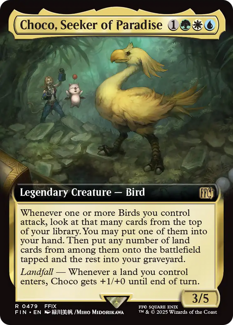 Choco, Seeker of Paradise (Extended Art) [FINAL FANTASY] MTG Single Magic: The Gathering | Red Claw Gaming