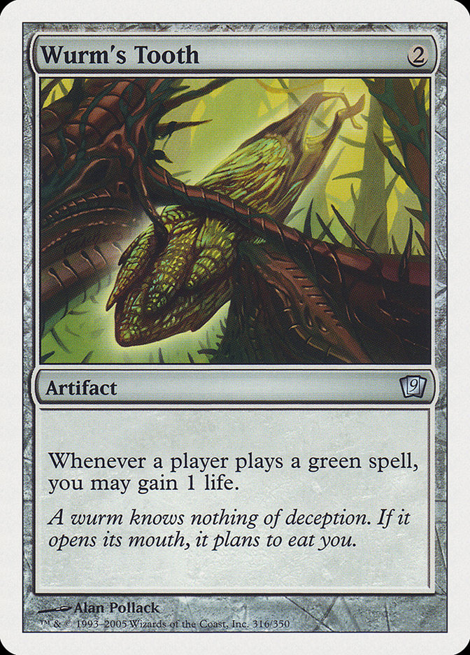 Wurm's Tooth [Ninth Edition] MTG Single Magic: The Gathering | Red Claw Gaming