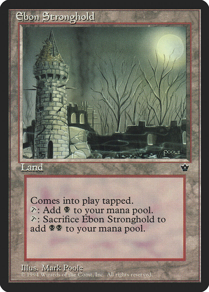 Ebon Stronghold [Fallen Empires] MTG Single Magic: The Gathering | Red Claw Gaming