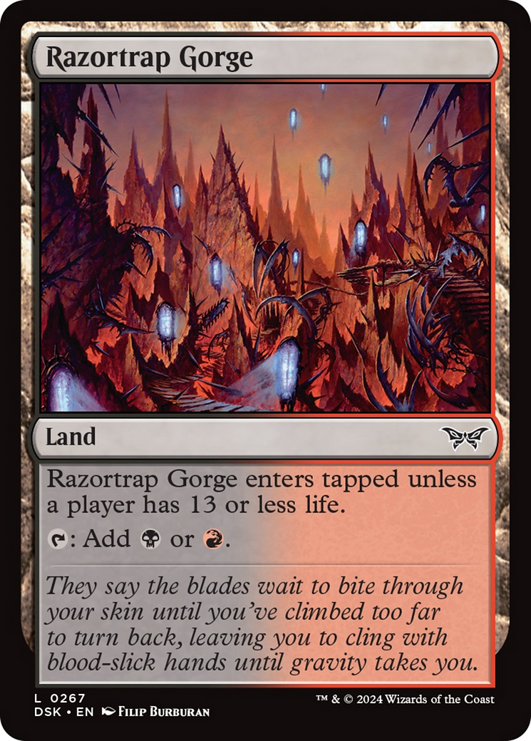 Razortrap Gorge [Duskmourn: House of Horror] MTG Single Magic: The Gathering | Red Claw Gaming