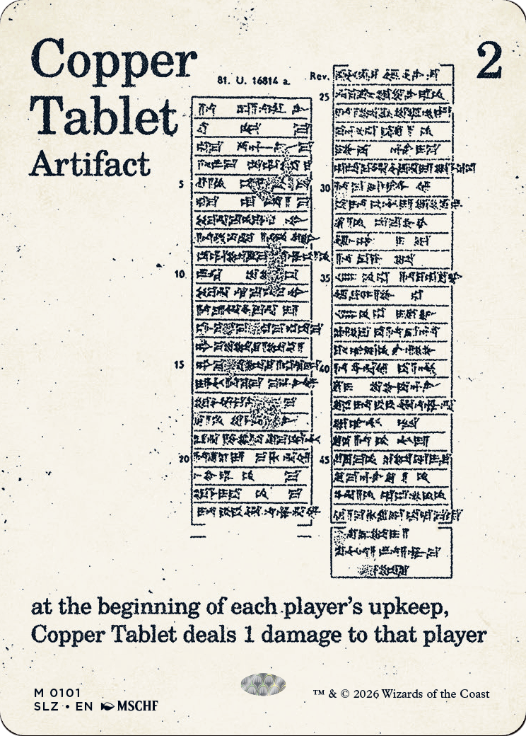 Copper Tablet (0101) [Secret Lair x MSCHF: The Zeta Set] | Red Claw Gaming