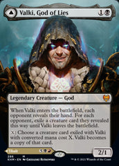 Valki, God of Lies // Tibalt, Cosmic Impostor (Borderless) [Kaldheim] MTG Single Magic: The Gathering | Red Claw Gaming
