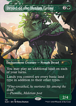 Dryad of the Ilysian Grove (Borderless) [Secret Lair Drop Series] MTG Single Magic: The Gathering | Red Claw Gaming