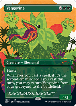 Vengevine (Borderless) [Secret Lair Drop Series] MTG Single Magic: The Gathering | Red Claw Gaming