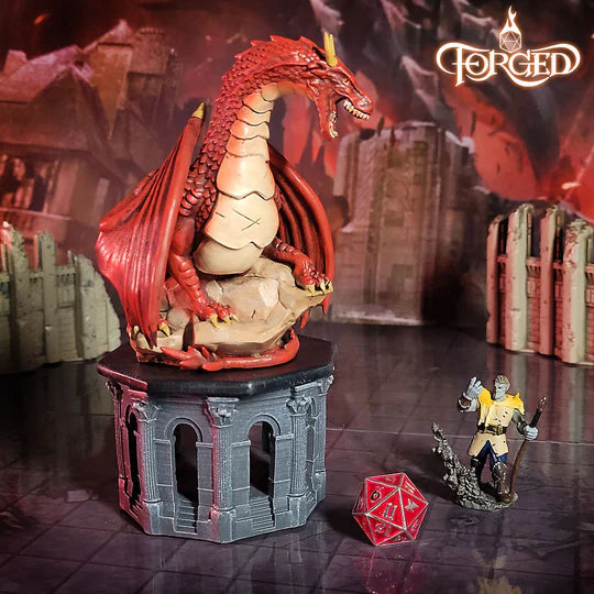 Dragon Dice Jail D&D Accessory Forged Gaming Red | Red Claw Gaming