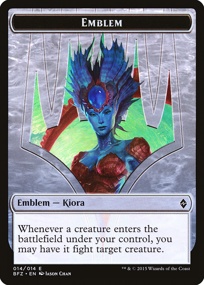 Kiora, Master of the Depths Emblem [Battle for Zendikar Tokens] MTG Single Magic: The Gathering | Red Claw Gaming