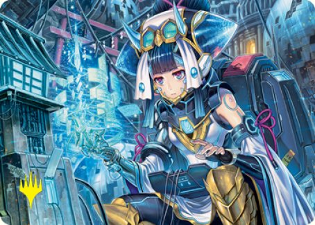 Covert Technician Art Card (Gold-Stamped Signature) [Kamigawa: Neon Dynasty Art Series] MTG Single Magic: The Gathering | Red Claw Gaming
