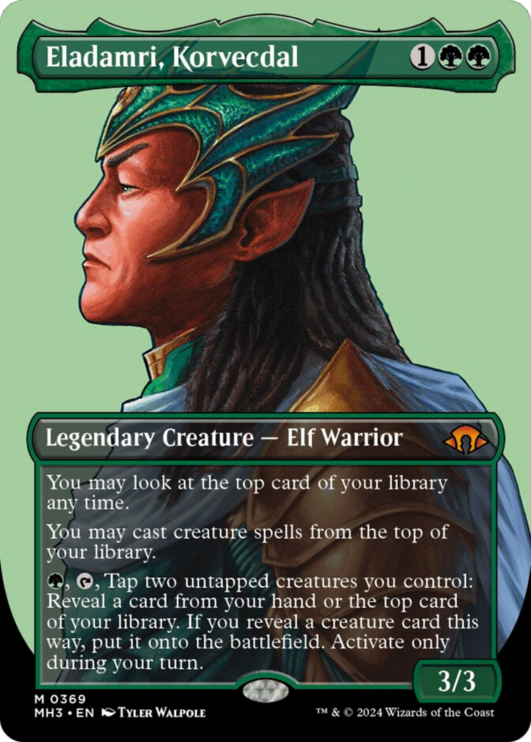 Eladamri, Korvecdal (Borderless) [Modern Horizons 3] MTG Single Magic: The Gathering | Red Claw Gaming