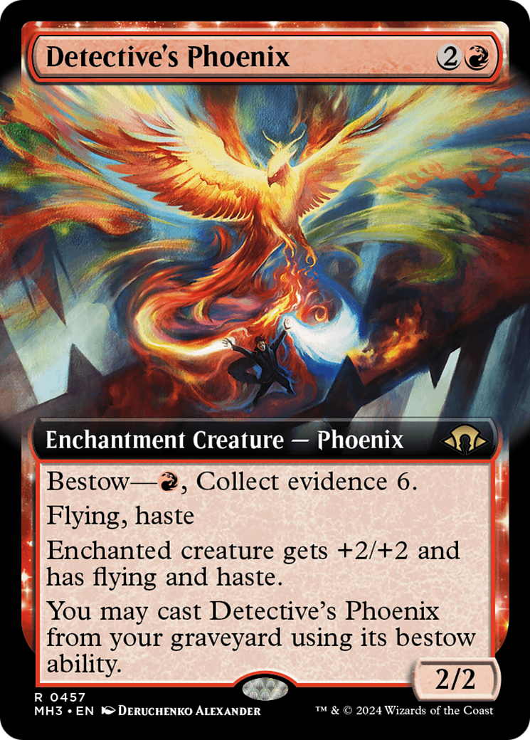 Detective's Phoenix (Extended Art) [Modern Horizons 3] MTG Single Magic: The Gathering    | Red Claw Gaming