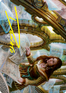 Cartographer's Survey Art Card (Gold-Stamped Signature) [Innistrad: Crimson Vow Art Series] MTG Single Magic: The Gathering | Red Claw Gaming