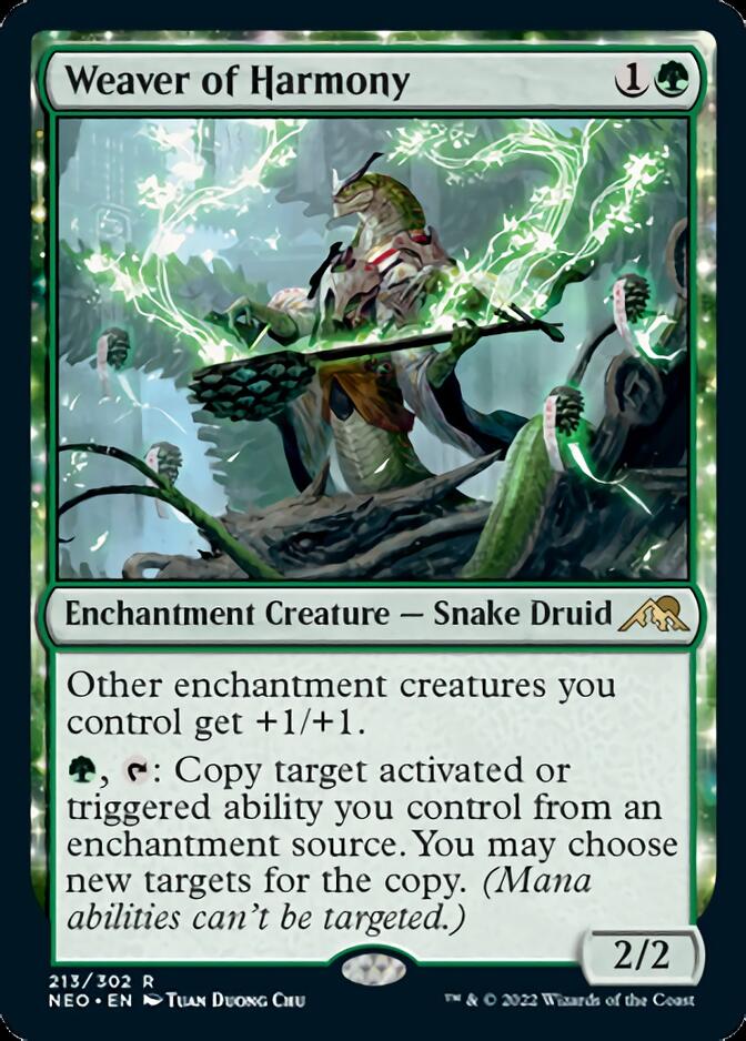 Weaver of Harmony [Kamigawa: Neon Dynasty] MTG Single Magic: The Gathering    | Red Claw Gaming
