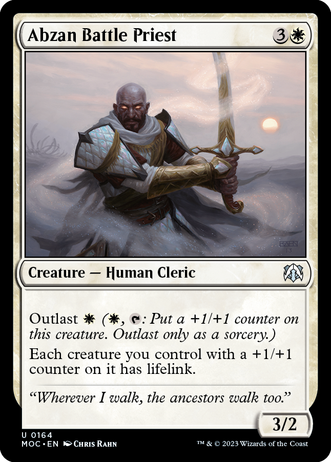 Abzan Battle Priest [March of the Machine Commander] MTG Single Magic: The Gathering | Red Claw Gaming