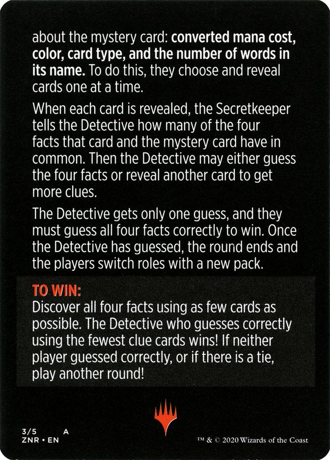 Booster Sleuth (Magic Minigame) [Zendikar Rising Minigame] MTG Single Magic: The Gathering | Red Claw Gaming