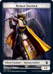 Eldrazi Spawn // Human Soldier Double-Sided Token [Innistrad: Midnight Hunt Commander Tokens] MTG Single Magic: The Gathering | Red Claw Gaming