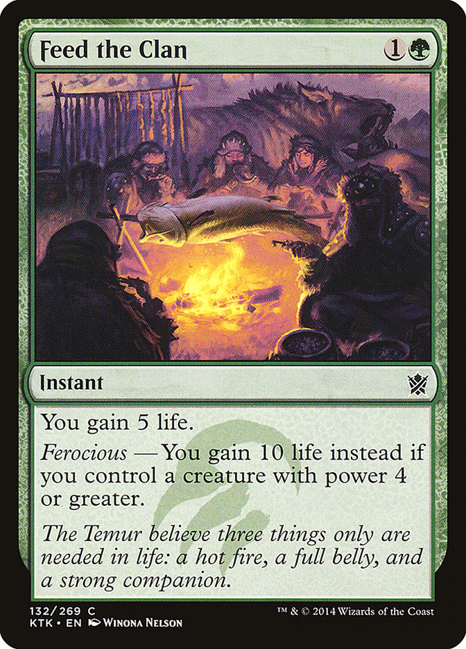 Feed the Clan [Khans of Tarkir] MTG Single Magic: The Gathering | Red Claw Gaming