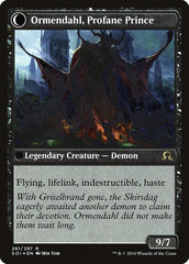 Westvale Abbey // Ormendahl, Profane Prince [Shadows over Innistrad Prerelease Promos] MTG Single Magic: The Gathering | Red Claw Gaming