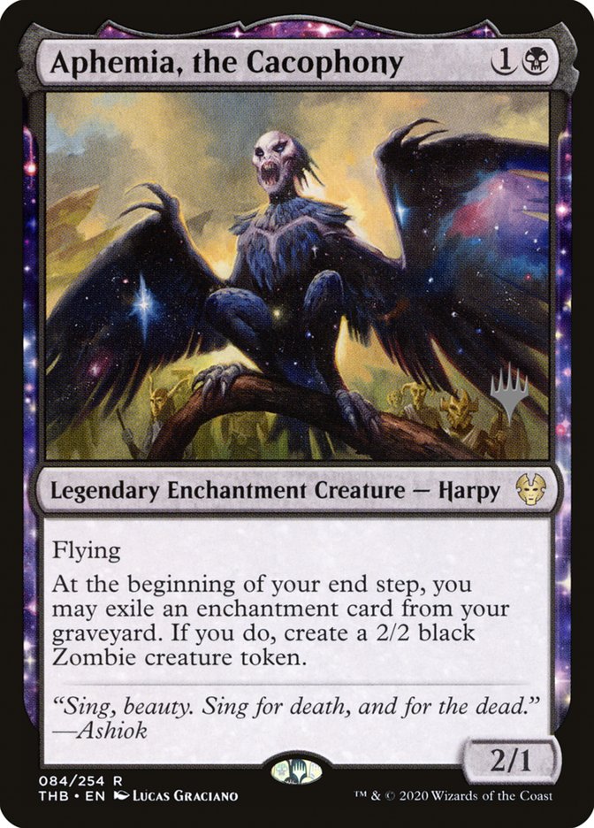 Aphemia, the Cacophony (Promo Pack) [Theros Beyond Death Promos] MTG Single Magic: The Gathering | Red Claw Gaming