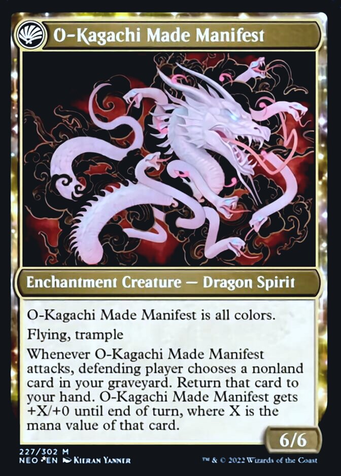 The Kami War // O-Kagachi Made Manifest [Kamigawa: Neon Dynasty Prerelease Promos] MTG Single Magic: The Gathering | Red Claw Gaming