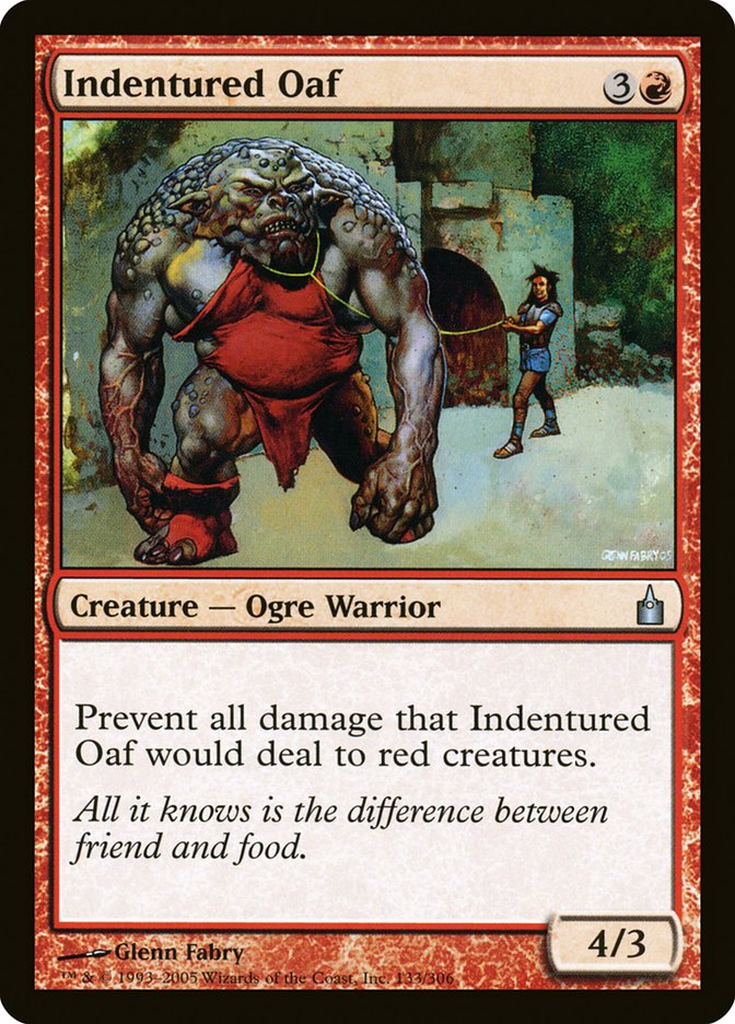 Indentured Oaf [Ravnica: City of Guilds] MTG Single Magic: The Gathering | Red Claw Gaming