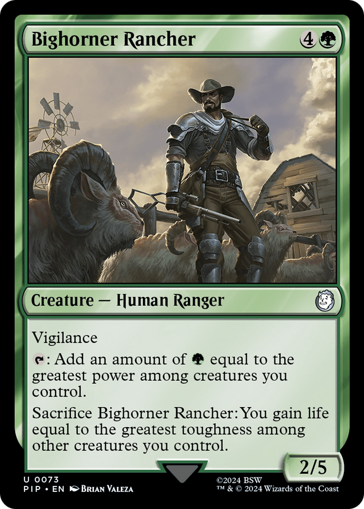 Bighorner Rancher [Fallout] MTG Single Magic: The Gathering | Red Claw Gaming