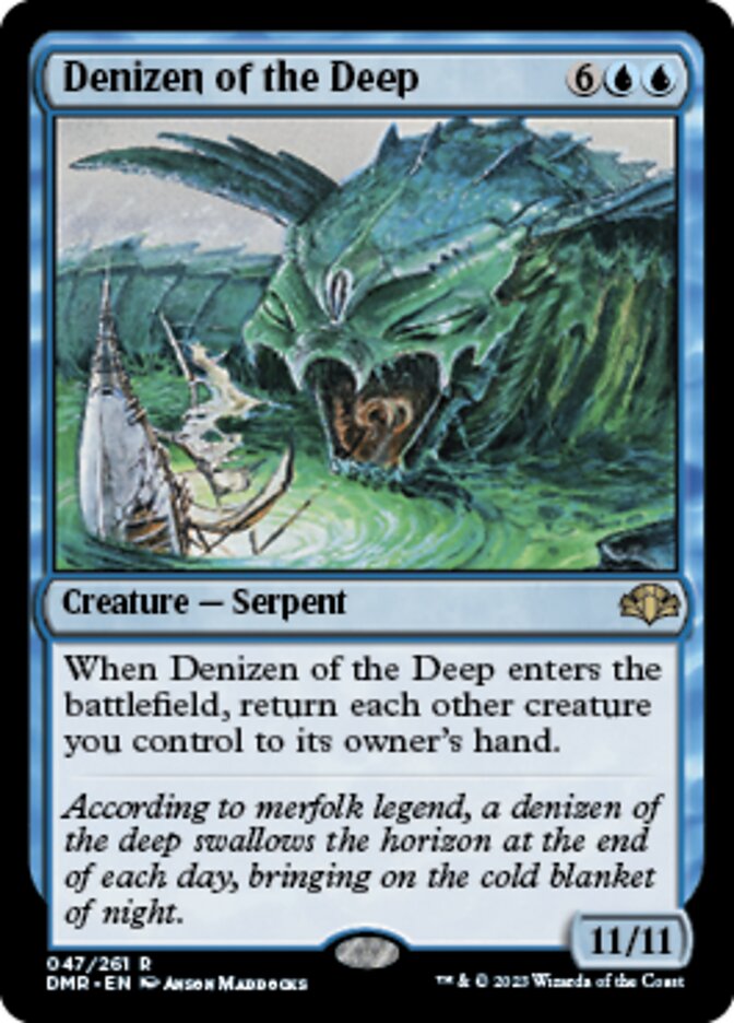 Denizen of the Deep [Dominaria Remastered] MTG Single Magic: The Gathering | Red Claw Gaming