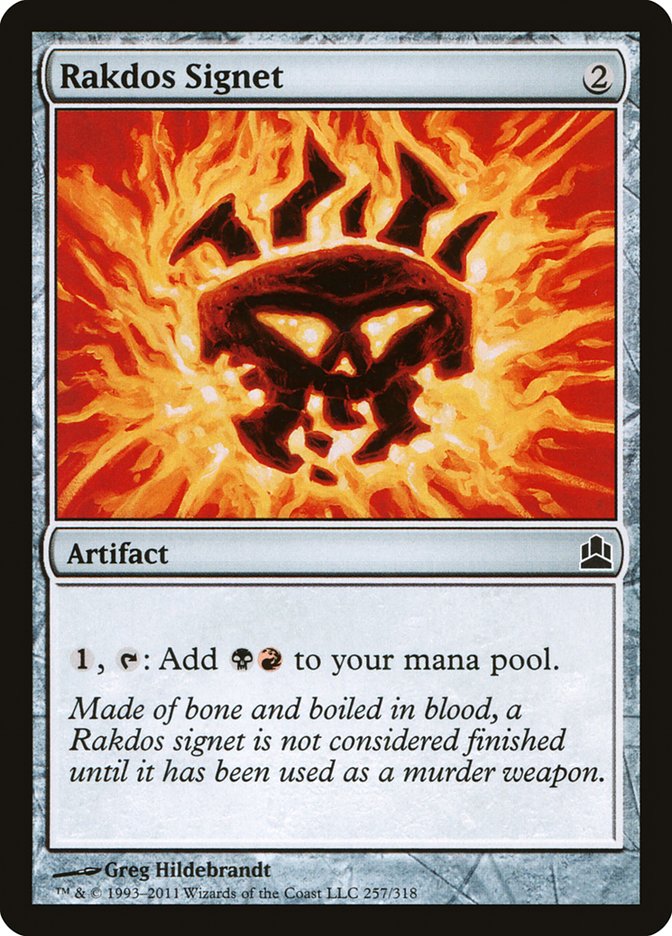 Rakdos Signet [Commander 2011] MTG Single Magic: The Gathering | Red Claw Gaming