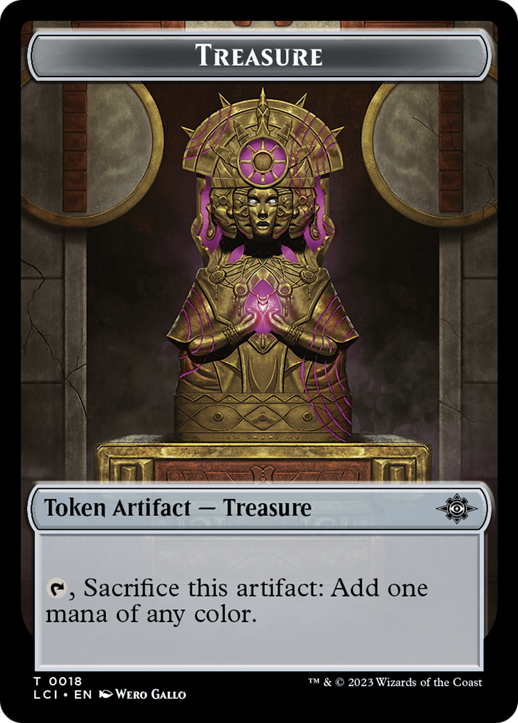 Treasure (0018) // Spirit Double-Sided Token [The Lost Caverns of Ixalan Tokens] MTG Single Magic: The Gathering | Red Claw Gaming