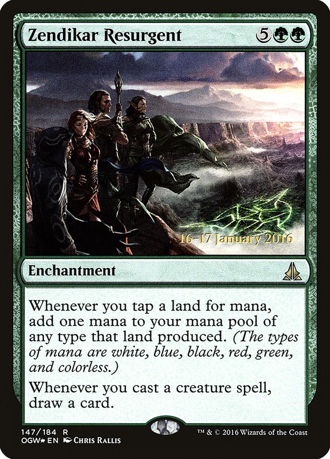Zendikar Resurgent [Oath of the Gatewatch Prerelease Promos] MTG Single Magic: The Gathering | Red Claw Gaming